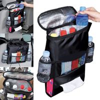 Borisdar Auto Car Back Seat Multi Pockets Storage Organizer Holder Insulation Bag Audio Integration Devices