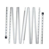 REDCAMP Aluminum Tarp Poles Heavy Duty and Adjustable, Set of 2, 75''-86'' Telescoping Lightweight Tent Poles for Tarp Canopy Awning