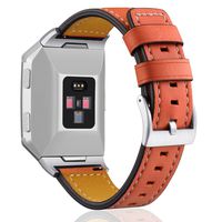 Hotodeal Band Compatible with Ionic Genuine Leather Bands, Classic Leather Replacement Accessory Strap Smart Watch, Women Men Small Large