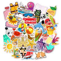 Kawaii Girl Stickers Laptop Stickers Waterproof Skateboard Snowboard Car Bicycle Luggage Decal 50pcs Pack (Kawaii)