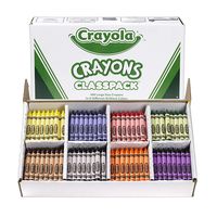 Crayola Large Crayon Classpack, Back to School Supplies, 8 Colors, 400 Count