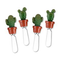 Supreme Housewares 5259 Cactus Mr 4-Piece Resin Cheese Spreader