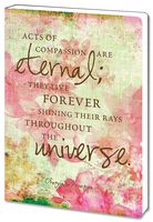 Tree-Free Greetings Recycled Soft Cover Journal, Ruled, 5.5 x 7.5 Inches, 160 Pages, Compassion Themed Inspiring Quote Art (88470)