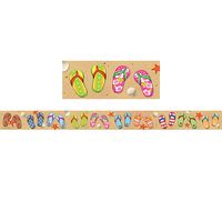 Teacher Created Resources Flip Flops Straight Border Trim (5648)