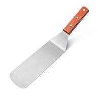 New Star Foodservice 36336 Wood Handle Flexible Grill Turner/Spatula, 14.5-Inch