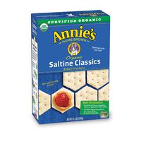 Annie's Organic Saltine Classic, Baked Crackers, 6.5 oz., Pack of 6