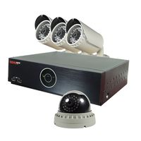 REVO America REH81D1GB3G-2T Elite HD 8 Ch 2TB NVR Surveillance System with 4 2.1 Megapixel HD Cameras (Grey)