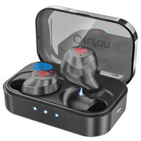 Otufan Bluetooth Earbuds Wireless Earbuds Bluetooth Headphones iPX7 Waterproof 3D Stereo HiFi Sound Wireless Earphones Bluetooth Headset with Charging Case (Black)
