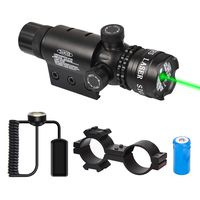 EZshoot Green Laser Sight Green Dot 532nm Rifle Scope with 20mm Picatinny Mount - Include Barrel Mount Cable Switch