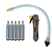 Gallo Drain Gun- With 5 Unthreaded CO2 Cartridges for A/C Condensate Line - Air Conditioner Cleaner Blaster Opener Kit with Five Cartridge Clears HVAC Clogs