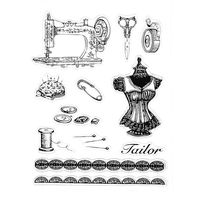 Seaskyer Sewing Clear Stamps Sheet Transparent Silicone Seal For DIY Scrapbooking Craft Card Photo Album Decorative DIY Christmas Valentines Thanksgiving Gifts