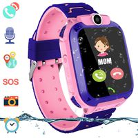 Kids Waterproof Smart Watch, Touch Screen Smartwatch for Boys Girls Students LBS Locator with 2 Way Call Voice Chat SOS Alarm Clock Camera Childrens Back to School Gift Compatible with iOS Android