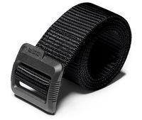 CQR Tactical (Pack of 1) Duty Nylon Webbing EDC Military Belt, Flip Tab(mzt01) - Black, XXL(w44-46)
