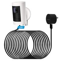 LANMU Power Adapter for Ring Stick Up Cam Battery,Weatherproof Outdoor Power Cable and Charger Compatible with Ring Stick Up Cam Battery HD Security Camera (20ft/6m)
