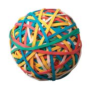 School Smart Rubber Band Ball - Multiple Colors