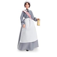 Barbie Inspiring Women Series Florence Nightingale Collectible Doll, Approx. 12-in, Wearing Nurse's Uniform, Apron and Cap with Doll Stand and Certificate of Authenticity