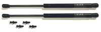2 Truck Upfitters 17" Gas Props (17.1" extended, 9.9" compressed, 45 pounds of pressure ea) for ARE, ATC, Snugtop, Leer Camper Shell/Truck Cap Rear Door. MEASUREMENT REQUIRED! Incl 4 ball mounts!
