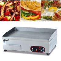 Electric Griddle Grill Machine, Electric Countertop Griddle Flat Top Commercial Restaurant Grill BBQ 3000W Made in China (US Stock)