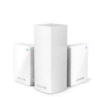 Linksys Velop Plug-in Home Mesh WiFi System Bundle (Dual/Tri-Band Combo) - WiFi Router/WiFi Extender for Whole-Home Mesh Network (3-pack, White)