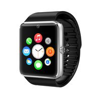 IWON Gt08 Bluetooth Smartwatch With Sim, Camera,Gprs & Fb,Twitter & Whatsapp Support With External Memory Support Black/Golden
