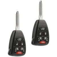 Key fits 2004 2005 2006 2007 Dodge Caravan and Grand Caravan / Chrysler Town Country Fob Keyless Entry Remote (M3N5WY72XX), Set of 2