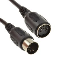 kenable 5 pin DIN Male to Female Audio MIDI/at Extension Cable 2.5m (~8 feet)