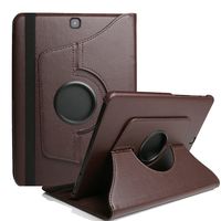 SM-T580 Case 10.1 inch Cover,TechCode 360 Degrees Rotating Smart Case Cover for Samsung Galaxy Tab A 10.1 inch Tablet SM-T585(Brown,Tab A 10.1)