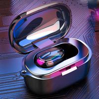 Shonlinen Bluetooth Wireless Single Ear Headset in-Ear Mini Earphone with Charging Case