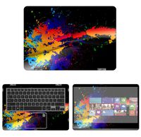 decalrus - Protective Decal Paint Splatter Skin Sticker for Asus ZenBook Flip 14 UX461UN (14" Screen) case Cover wrap ASzenbk14_UX461-63
