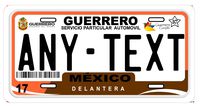 Guerrero Mexico Placas License Plate