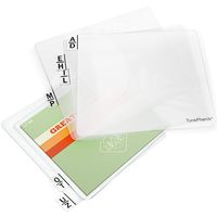 TunePhonik Horizontal Laser Cut Acrylic Record Organizers for Vinyl LPs up to 12" Includes Six Dividers - Clear