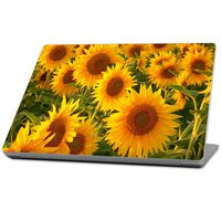 MightySkins Protective, Durable, and Unique Vinyl wrap cover Skin for Microsoft Surface Laptop (2017) 13.3" - Sunflowers, White (MISURLAP-Sunflowers)