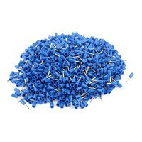 uxcell 1000 Pcs 22 AWG 0.5mm2 Insulated Cord End Wire Ferrules Terminal VE0506 Blue