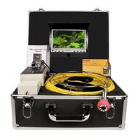 Pipe Drain Sewer Inspection Camera Industrial Endoscope HBUDS H30DVR Waterproof IP68 30M/100ft Snake Video System with 7 Inch LCD Monitor 1000TVL Sony CCD DVR Recorder (8GB SD Card Included)
