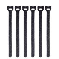 Fastening Tape Cable Ties, Cable Management Sleeve by DCFun Reusable Double Side Hook & Loop Wrap Strap Cord Organizer 20-Pack - 8 inch