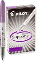 PILOT Spotliter Supreme Fluorescent Highlighters, Chisel Tip, Purple, Dozen Box (16006)
