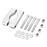 Dasen Chrome 21" Wrap 5.5" Wide Front Fender Spacers Mount Kit For 2014-2019 Harley Touring Road King Street Road Electra Glide FLH FLT