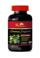 Immune System Supplement - Immune Support 1550 Mg Complex - Raspberry Extract Supplement - 1 Bottle 60 Capsules
