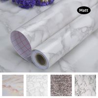 Art3d 17.7"x78.7" Marble Contact Paper Countertops - Self Adhesive Shelf Drawer Liner - Gray Decorative Contact Wallpaper - Waterproof, Peel and Stick, Easily Removable (17.71" x 78.74", Matt)