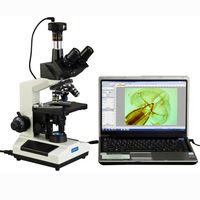 OMAX 40X-2000X Compound Trinocular Replaceable LED Microscope with 9MP USB Camera
