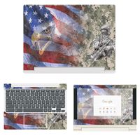 decalrus - Protective Decal Patriotic Skin Sticker for Lenovo ChromeBook C330 (11.6" Screen) case Cover wrap LEchrmbookC330-21