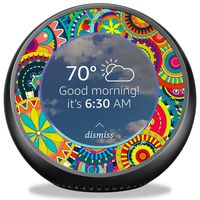 MightySkins Skin Compatible with Amazon Echo Spot - Flower Wheels | Protective, Durable, and Unique Vinyl Decal Wrap Cover | Easy to Apply, Remove, and Change Styles | Made in The USA
