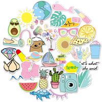 Vsco Cute Stickers for Water Bottles[35pcs] Big Vinyl Sticker for Laptop Phone Computer PC Water Bottle Bike Helmet Car Motorcycle Bumper Luggage Helmet Skateboard Snowboard Gift for Kids