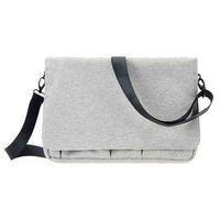 HAWEE Polyester Fabric Water-Resistant Laptop Shoulder Briefcase Bag for 13-13.3 Inch MacBook Pro, MacBook Air, Ultrabook Netbook Tablet, Notebook, Tablet, Light Grey