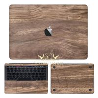 SopiGuard Oak Wood Grain Full Body Precision Edge-to-Edge Coverage Vinyl Skin for Apple MacBook Pro 13 Touch bar (A1706 / A1989)
