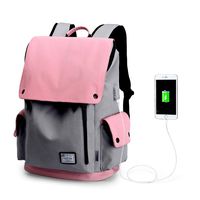 WindTook Laptop Backpack for Women and Men Travel Computer Bag School College Daypack with USB Charging Port Suits 15 Inch Notebook 2238-Pink
