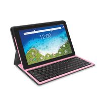 RCA Viking Pro Tablet w/Folio Keyboard 10" Multi-Touch Display, Android Go Edition Pink