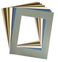 Golden State Art, Pack of 10 Mixed Colors 16x20 Picture Mats Matting with White Core Bevel Cut for 11x14 Pictures