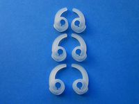 6pcs: 3 Pairs S/M/L Left and Right Side Ear Stabilizers Helper Eartips Compatible with Jaybird Bluebuds X in Ear Earphones Headphones