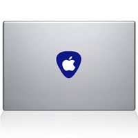 The Decal Guru Guitar Pick Decal Vinyl Sticker, 13" MacBook Pro (2015 & Older Models), Dark Blue (2305-MAC-13P-DB)